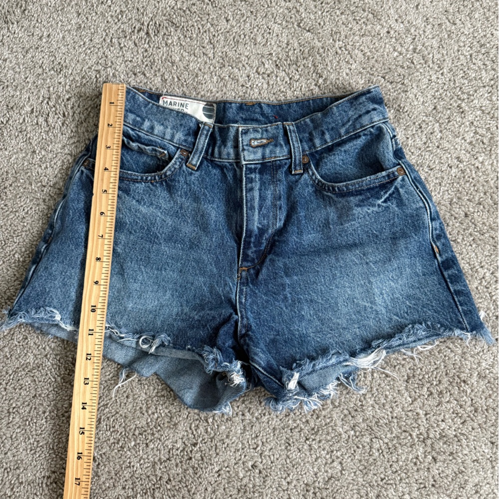 Women’s Marine Layer Denim Blue Shorts - Picture 4 of 8